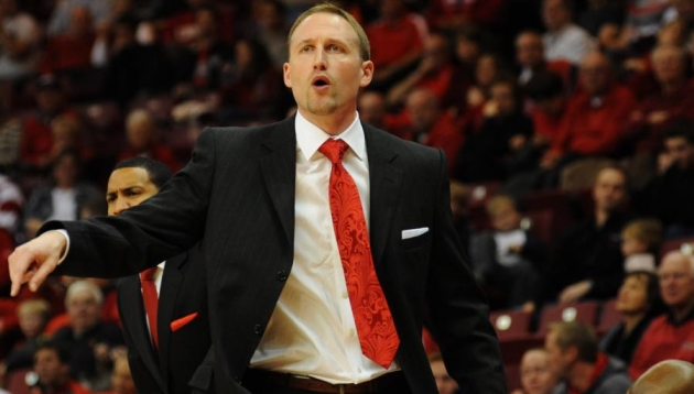 ISU head basketball coach Dan Muller saw his team drop its exhibition game Tuesday in Madrid. (B Corbin/WJBC)