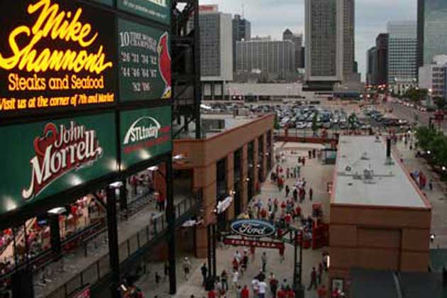 Busch Stadium outside