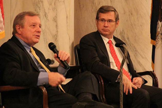 U.S. Sens. Dick Durbin and Mark Kirk say they support an extension of the Highway Trust Fund, but differ on how to get it done. (Photo courtesy Facebook/Mark Kirk)