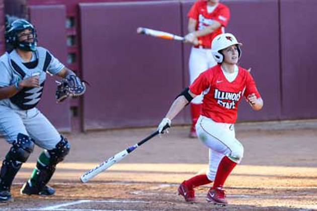 Annie Heineman batting