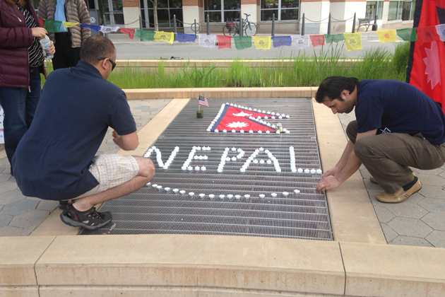 Nepal candlelight vigil