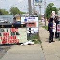 Not in Our Town protests controversial sign