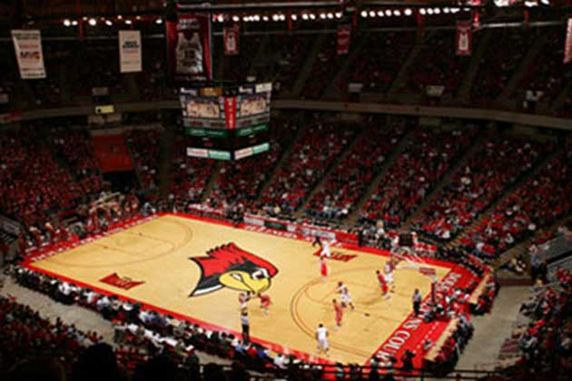 Redbird Arena overhead