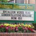 Washington School students pass reading record