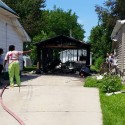 Fire on Bloomington’s west side destroys garage