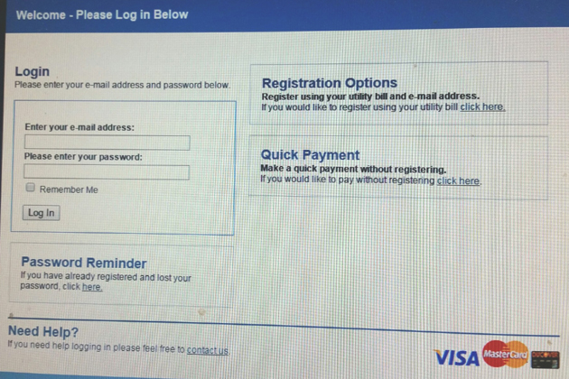 Bloomington online payment website