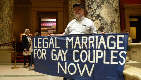 The Supreme Court could rule same sex marriage bans as unconstitutional. (WJBC File Photo)