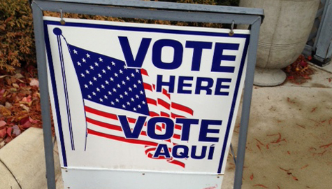 Vote Here Sign