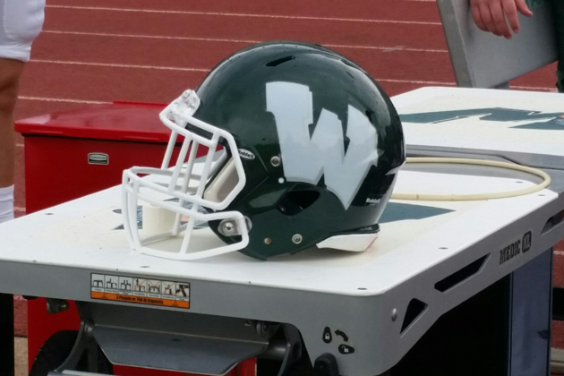 Illinois Wesleyan helmet