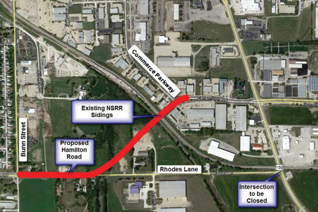 Hamilton Road map