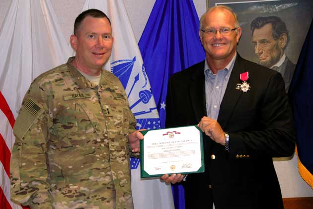 Maj. Gen. Richard J. Hayes Jr. with Col. (Ret) Michael Haerr