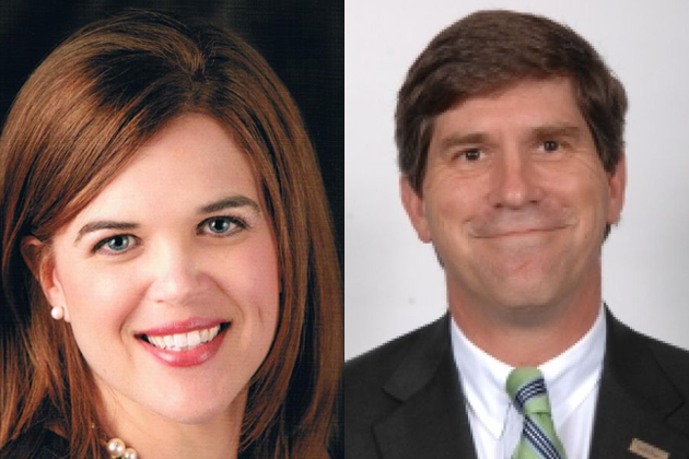 Judges Rebecca Foley and Scott Drazewski are accused of judicial misconduct while hiding their extramarital affair from December 2010 to February 2011. (WJBC file photos)