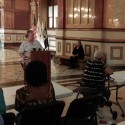 Caregivers hold class in Illinois Capitol rotunda ahead of arbitration vote
