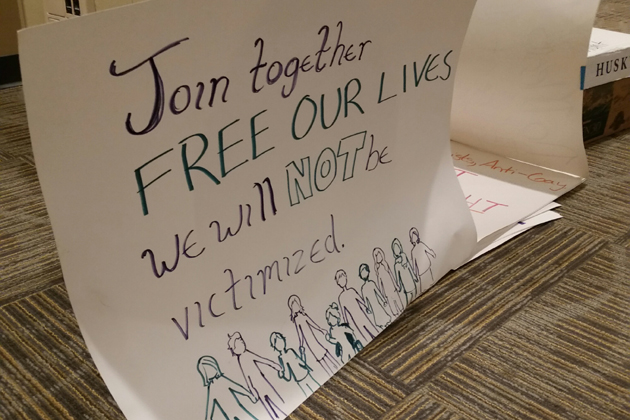 Take Back the Night sign