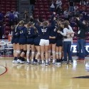 Saints advance to volleyball title match, Iron fall