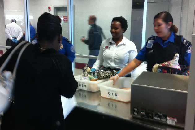 TSA security checkpoint