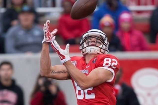 Anthony Warrum caught six passes for over 100 yards in the Redbirds win over Western Illinois. (Photo credit: goredbirds.com)