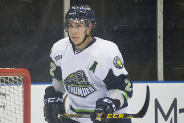 Thunder defenseman Butrus Ghafari will join teammate Logan Lambdin at Michigan State University. (Bloomington Thunder photo)