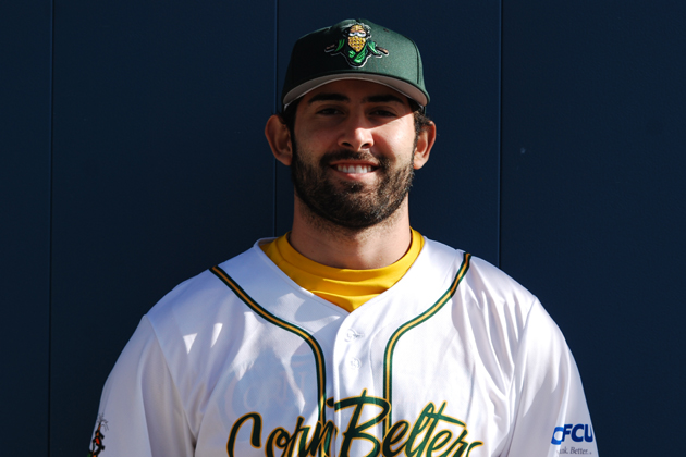 Dillon Haupt leads the CornBelters in hitting with a .417 batting average. (Normal CornBelters photo)
