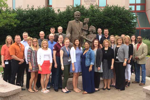 Twenty-three people from Bloomington-Normal toured St. Jude Children's Research Hospital on May 20. (By Eric Stock/WJBC)