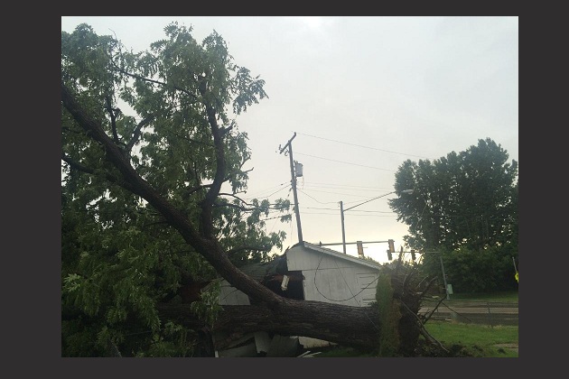 Storms struck Central Illinois Wednesday. (Courtesy Ameren)