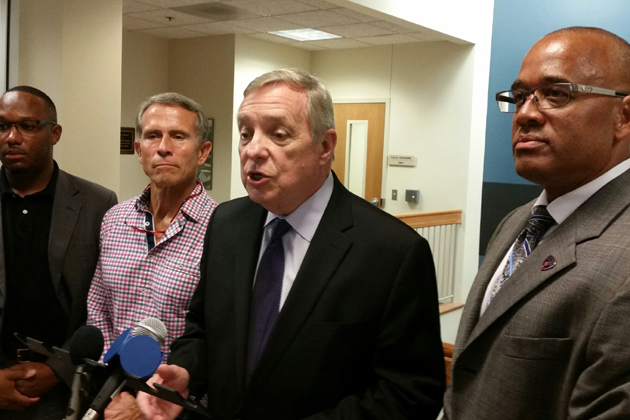 Brendon Heffner, Dick Durbin, Tari Renner, Quincy Cummings