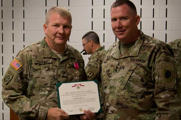 Col. Paul Fanning (left)