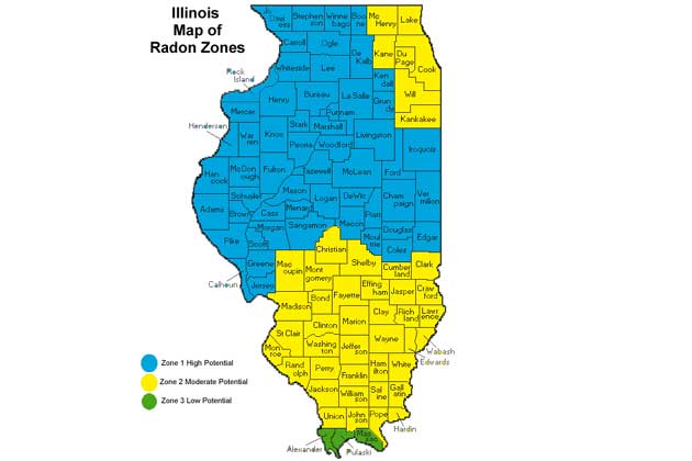 McLean County is considered a high risk area for radon. (Photo courtesy www.radonmclean.org)