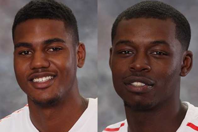 The pair were arrested Monday. (ISU Athletics)