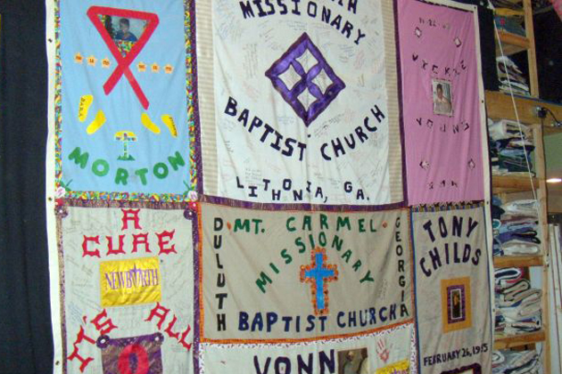 Selected panels from the National AIDS Quilt will be on display next week at Illinois State University's Bone Student Center. (Photo Arts.gov)