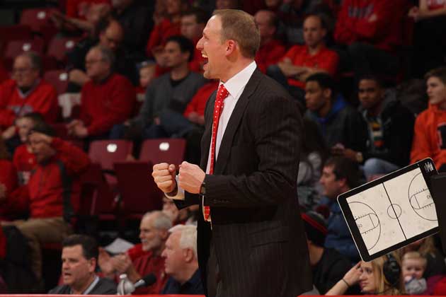 ISU's Dan Muller looks for his first victory as a coach at Indiana State today. (Photo courtesy GoRedbirds.com)