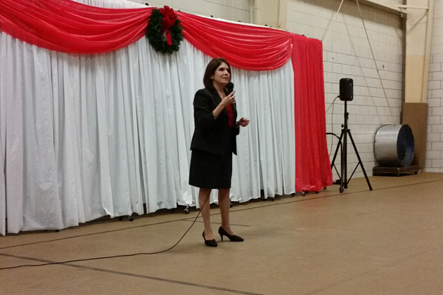 Lt. Gov Sanguinetti believes people need to keep the American Dream alive for future generations. (Photo by Adam Studzinski/WJBC)