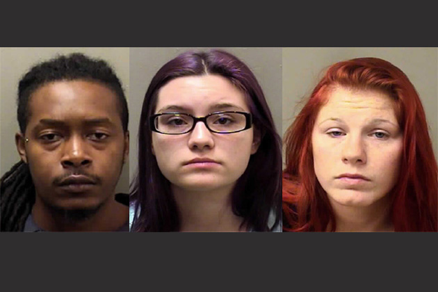 Dvaunte Dawson, Kelsey Voeghtly and Sara Ridgeway