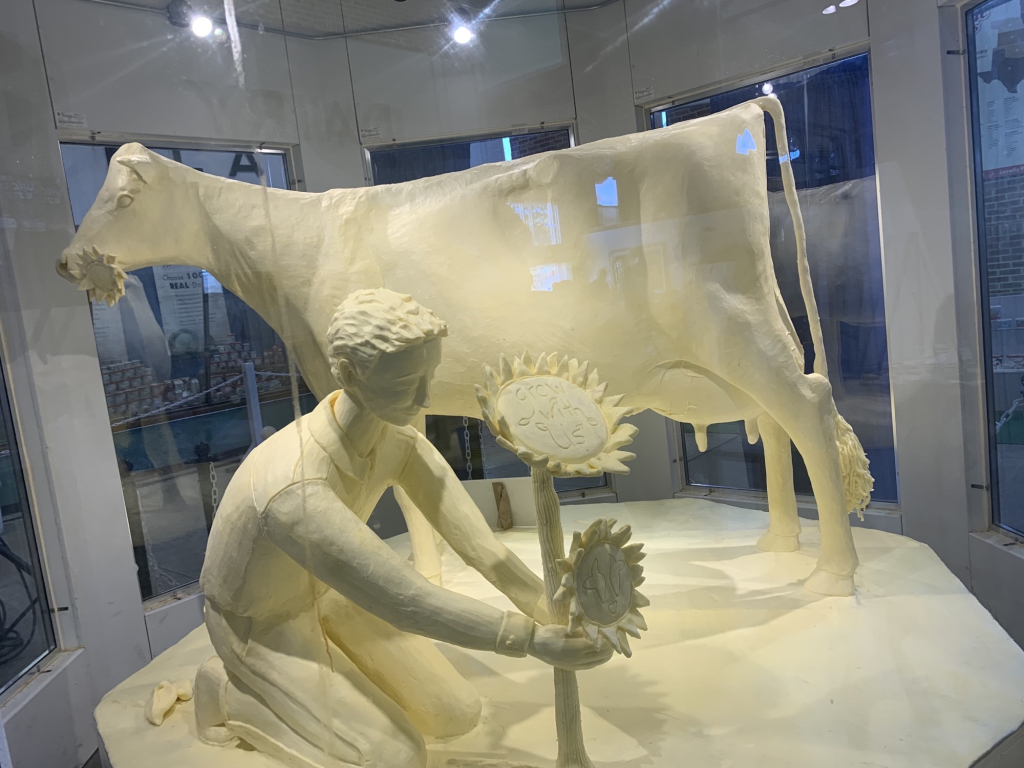 Butter cow unveiled at the Illinois State Fair WJBC AM 1230